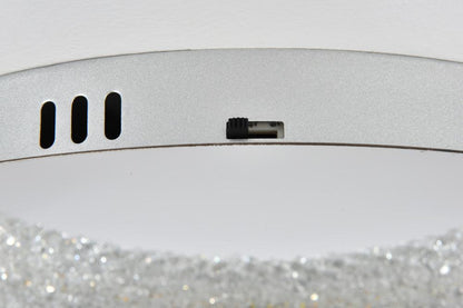 Elegant Furniture & Lighting - Bowen 22 inch Adjustable LED Flush Mount in Chrome - 3800F22C veiw 7