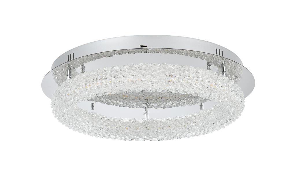 Elegant Furniture & Lighting - Bowen 22 inch Adjustable LED Flush Mount in Chrome - 3800F22C veiw 8