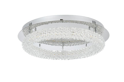 Elegant Furniture & Lighting - Bowen 22 inch Adjustable LED Flush Mount in Chrome - 3800F22C veiw 8