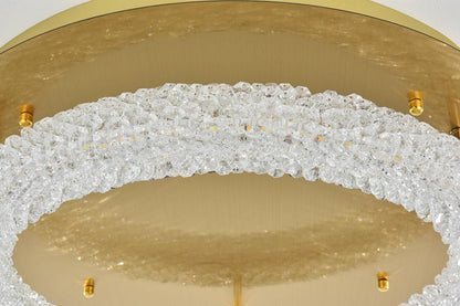 Elegant Furniture & Lighting - Bowen 22 inch Adjustable LED Flush Mount in Satin Gold - 3800F22SG veiw 6