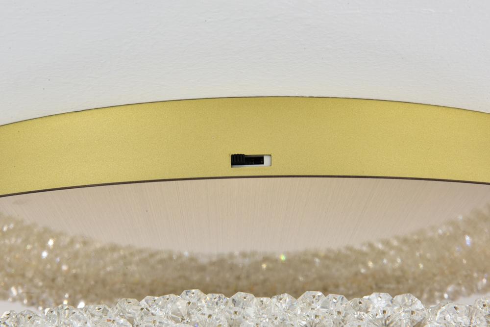 Elegant Furniture & Lighting - Bowen 22 inch Adjustable LED Flush Mount in Satin Gold - 3800F22SG veiw 7