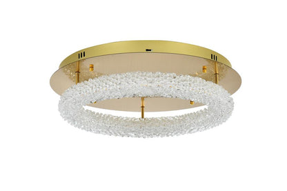 Elegant Furniture & Lighting - Bowen 22 inch Adjustable LED Flush Mount in Satin Gold - 3800F22SG veiw 8