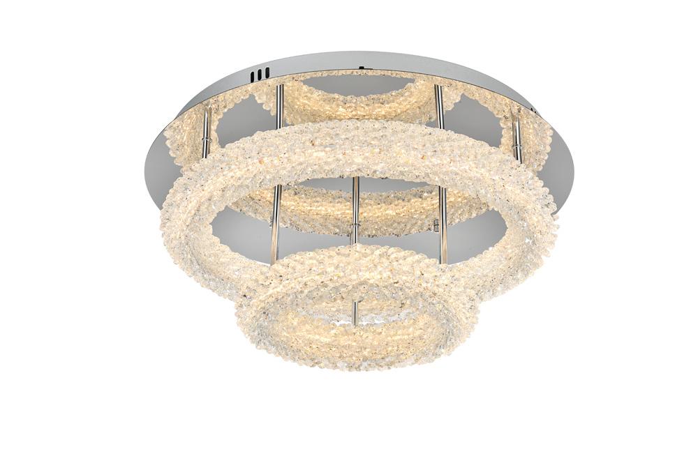 Elegant Furniture & Lighting - Bowen 22 inch Adjustable LED Flush Mount in Chrome - 3800F22L2C veiw 1