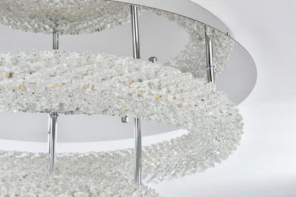 Elegant Furniture & Lighting - Bowen 22 inch Adjustable LED Flush Mount in Chrome - 3800F22L2C veiw 6