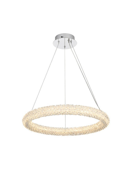 Elegant Furniture & Lighting - Bowen 24 inch Adjustable LED Chandelier in Chrome - 3800D23C veiw 1