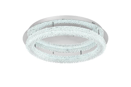 Elegant Furniture & Lighting - Bowen 26 inch Adjustable LED Flush Mount in Chrome - 3800F26C veiw 4