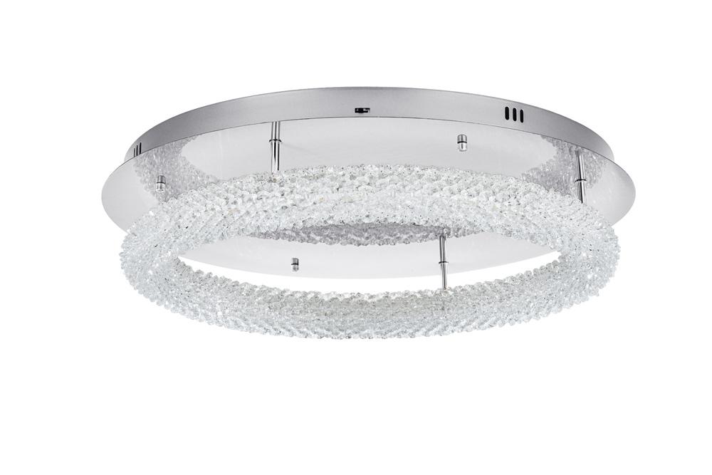 Elegant Furniture & Lighting - Bowen 26 inch Adjustable LED Flush Mount in Chrome - 3800F26C veiw 8