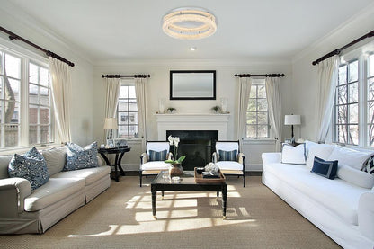 Elegant Furniture & Lighting - Bowen 26 inch Adjustable LED Flush Mount in Chrome - 3800F26C veiw 9