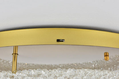 Elegant Furniture & Lighting - Bowen 26 inch Adjustable LED Flush Mount in Satin Gold - 3800F26SG veiw 7