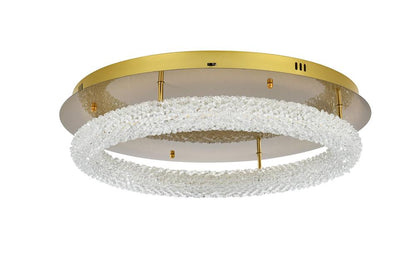 Elegant Furniture & Lighting - Bowen 26 inch Adjustable LED Flush Mount in Satin Gold - 3800F26SG veiw 8