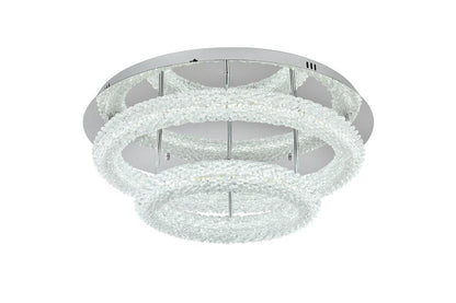 Elegant Furniture & Lighting - Bowen 26 inch Adjustable LED Flush Mount in Chrome - 3800F26L2C veiw 4