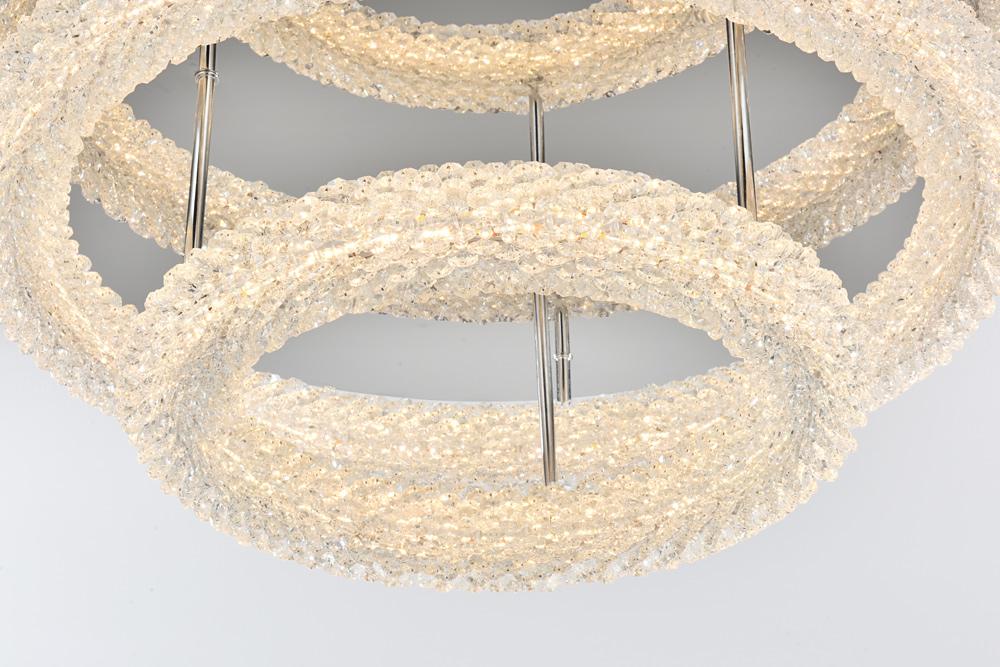 Elegant Furniture & Lighting - Bowen 26 inch Adjustable LED Flush Mount in Chrome - 3800F26L2C veiw 5