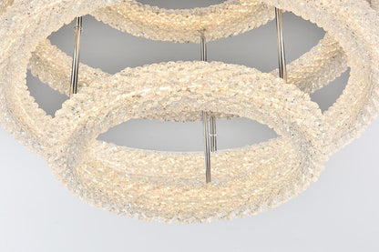 Elegant Furniture & Lighting - Bowen 26 inch Adjustable LED Flush Mount in Chrome - 3800F26L2C veiw 5