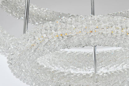 Elegant Furniture & Lighting - Bowen 26 inch Adjustable LED Flush Mount in Chrome - 3800F26L2C veiw 6