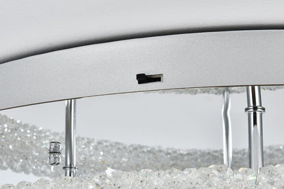 Elegant Furniture & Lighting - Bowen 26 inch Adjustable LED Flush Mount in Chrome - 3800F26L2C veiw 7