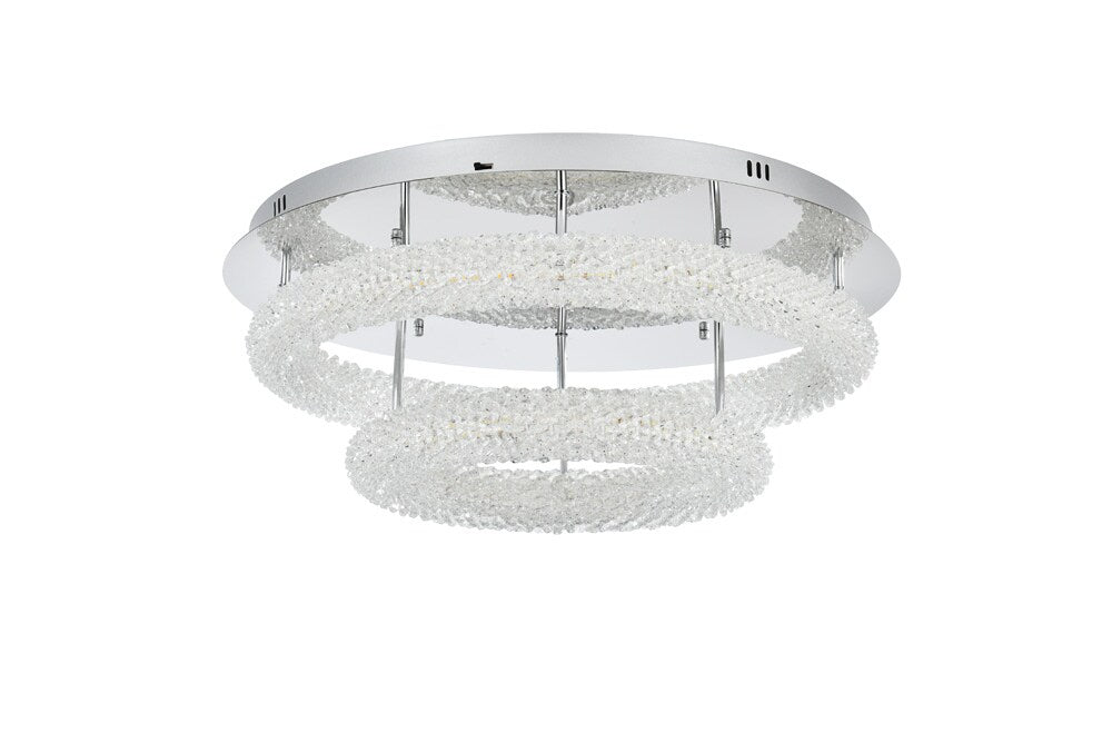 Elegant Furniture & Lighting - Bowen 26 inch Adjustable LED Flush Mount in Chrome - 3800F26L2C veiw 8