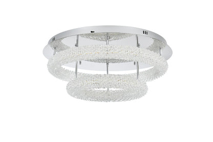 Elegant Furniture & Lighting - Bowen 26 inch Adjustable LED Flush Mount in Chrome - 3800F26L2C veiw 8