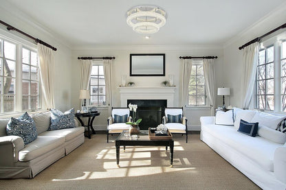 Elegant Furniture & Lighting - Bowen 26 inch Adjustable LED Flush Mount in Chrome - 3800F26L2C veiw 9
