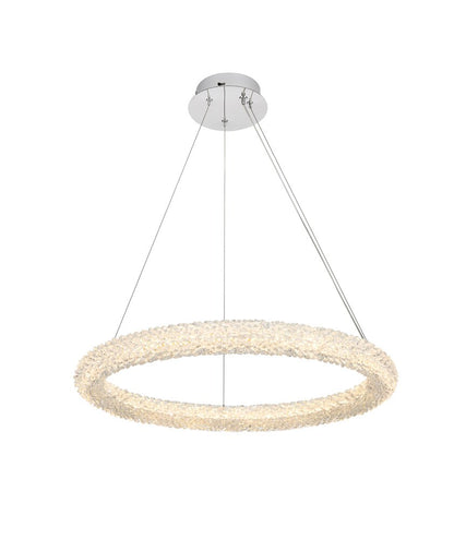 Elegant Furniture & Lighting - Bowen 26 inch Adjustable LED Chandelier in Chrome - 3800D26C veiw 1