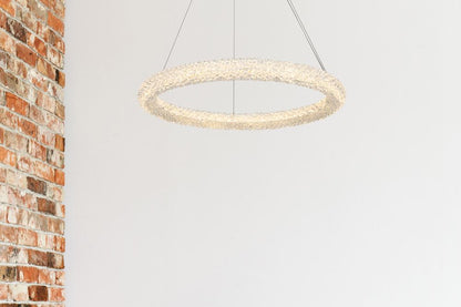 Elegant Furniture & Lighting - Bowen 26 inch Adjustable LED Chandelier in Chrome - 3800D26C veiw 2