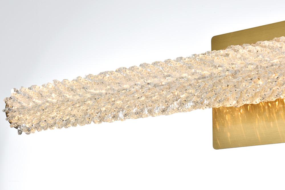Elegant Furniture & Lighting - Bowen 30 inch Adjustable LED Wall Sconce in Satin Gold - 3800W30SG veiw 6
