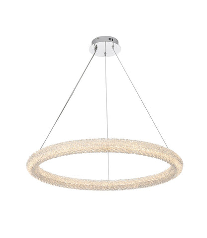 Elegant Furniture & Lighting - Bowen 32 inch Adjustable LED Chandelier in Chrome - 3800D31C veiw 1