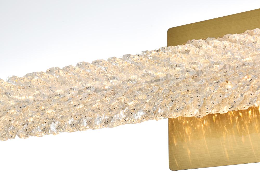Elegant Furniture & Lighting - Bowen 36 inch Adjustable LED Wall Sconce in Satin Gold - 3800W36SG veiw 6