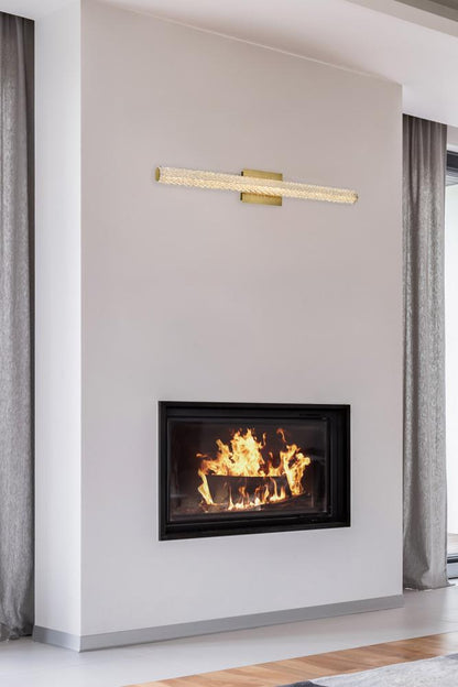 Elegant Furniture & Lighting - Bowen 36 inch Adjustable LED Wall Sconce in Satin Gold - 3800W36SG veiw 9