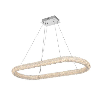 Elegant Furniture & Lighting - Bowen 42 inch Adjustable LED Chandelier in Chrome - 3800D42L1C veiw 1