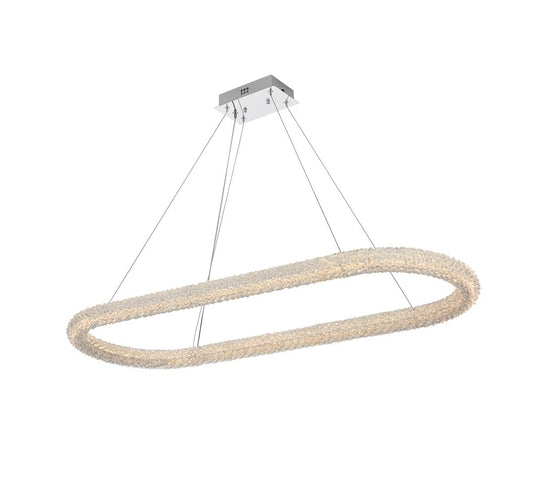 Elegant Furniture & Lighting - Bowen 51 inch Adjustable LED Chandelier in Chrome - 3800D50L1C veiw 1
