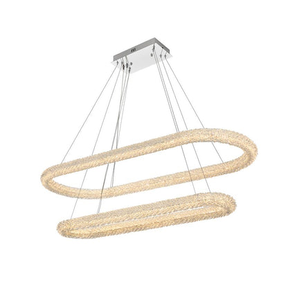 Elegant Furniture & Lighting - Bowen 51 inch Adjustable LED Chandelier in Chrome - 3800G50L2C veiw 1