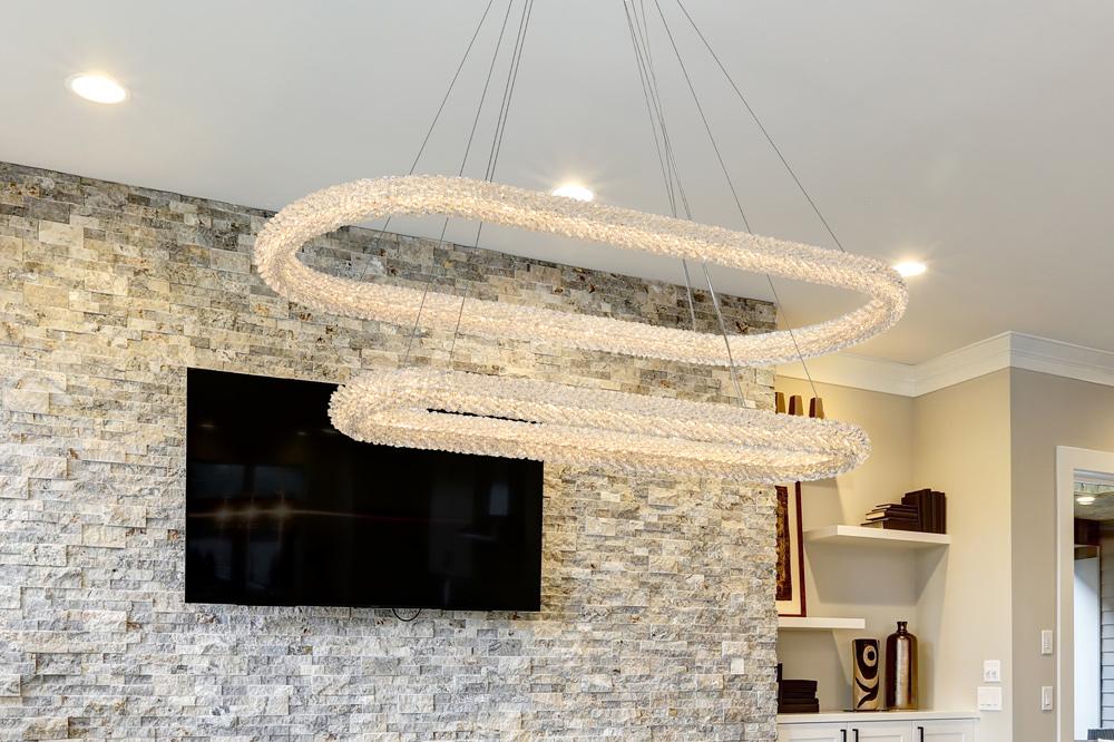 Elegant Furniture & Lighting - Bowen 51 inch Adjustable LED Chandelier in Chrome - 3800G50L2C veiw 2