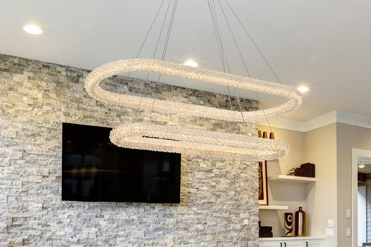 Elegant Furniture & Lighting - Bowen 51 inch Adjustable LED Chandelier in Chrome - 3800G50L2C veiw 2