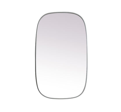 Elegant Furniture & Lighting - Brynn Metal Frame Oval Mirror 24x40 Inch in Silver - MR2B2440SIL veiw 1