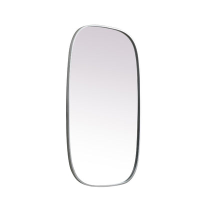 Elegant Furniture & Lighting - Brynn Metal Frame Oval Mirror 24x40 Inch in Silver - MR2B2440SIL veiw 8