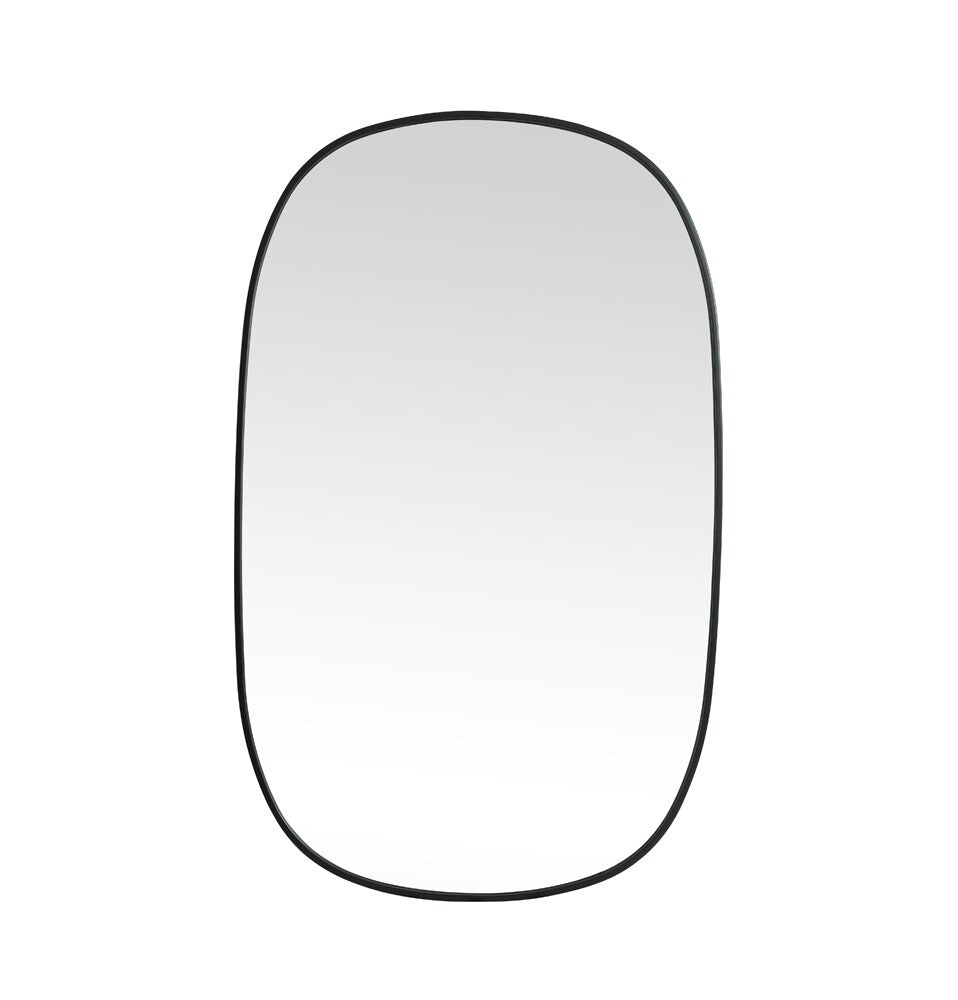 Elegant Furniture & Lighting - Brynn Metal Frame Oval Mirror 30x48 Inch in Black - MR2B3048BLK veiw 1