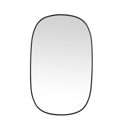 Elegant Furniture & Lighting - Brynn Metal Frame Oval Mirror 30x48 Inch in Black - MR2B3048BLK veiw 1