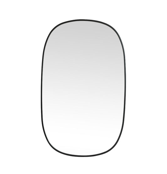 Elegant Furniture & Lighting - Brynn Metal Frame Oval Mirror 30x48 Inch in Black - MR2B3048BLK veiw 1