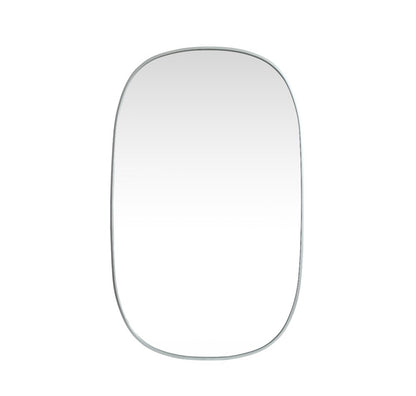 Elegant Furniture & Lighting - Brynn Metal Frame Oval Mirror 30x48 Inch in Silver - MR2B3048SIL veiw 1