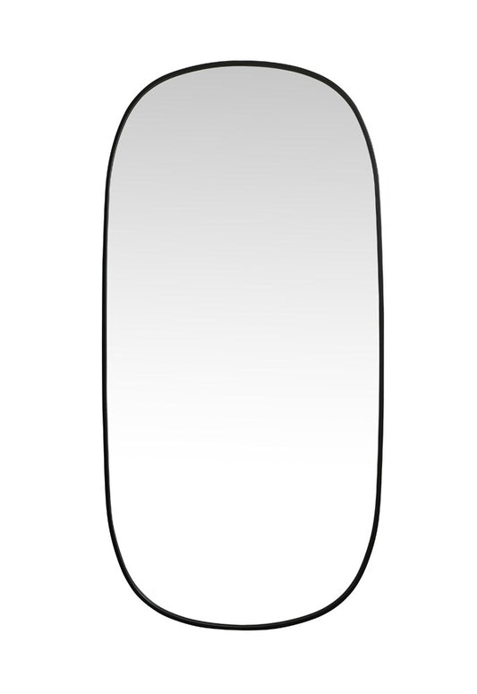 Elegant Furniture & Lighting - Brynn Metal Frame Oval Mirror 30x60 Inch in Black - MR2B3060BLK veiw 1