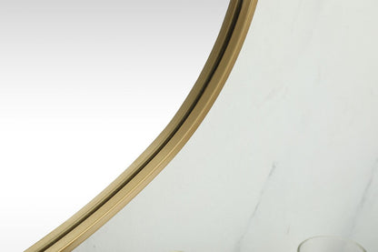Elegant Furniture & Lighting - Brynn Metal Frame Oval Mirror 30x60 Inch in Brass - MR2B3060BRS veiw 7