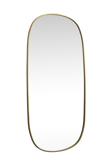 Elegant Furniture & Lighting - Brynn Metal Frame Oval Mirror 30x60 Inch in Brass - MR2B3060BRS veiw 8