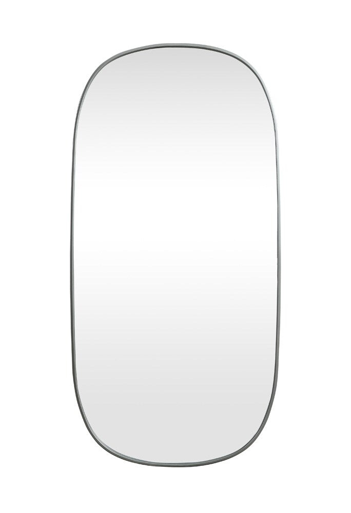 Elegant Furniture & Lighting - Brynn Metal Frame Oval Mirror 30x60 Inch in Silver - MR2B3060SIL veiw 1