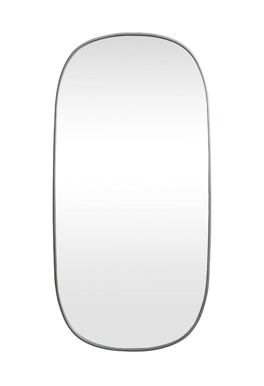 Elegant Furniture & Lighting - Brynn Metal Frame Oval Mirror 30x60 Inch in Silver - MR2B3060SIL veiw 1