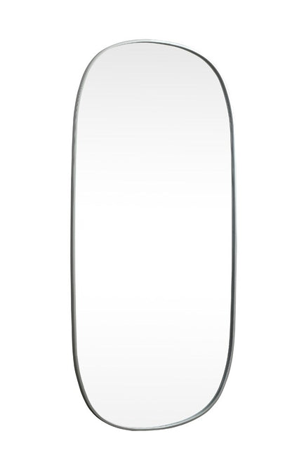 Elegant Furniture & Lighting - Brynn Metal Frame Oval Mirror 30x60 Inch in Silver - MR2B3060SIL veiw 8