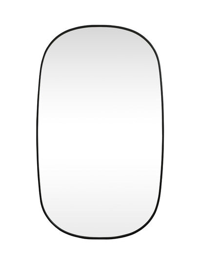 Elegant Furniture & Lighting - Brynn Metal Frame Oval Mirror 36x60 Inch in Black - MR2B3660BLK veiw 1