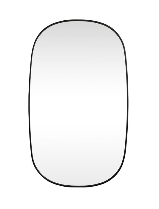 Elegant Furniture & Lighting - Brynn Metal Frame Oval Mirror 36x60 Inch in Black - MR2B3660BLK veiw 1