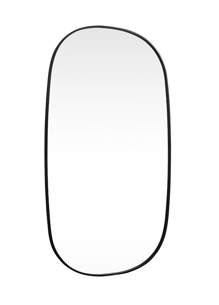 Elegant Furniture & Lighting - Brynn Metal Frame Oval Mirror 36x60 Inch in Black - MR2B3660BLK veiw 8