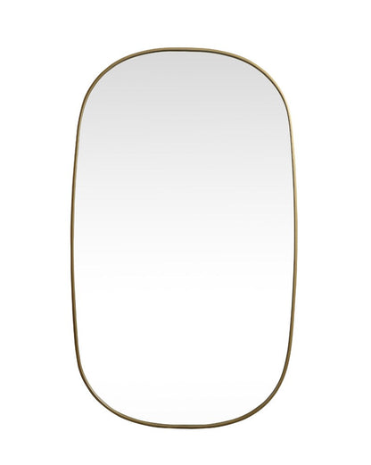 Elegant Furniture & Lighting - Brynn Metal Frame Oval Mirror 36x60 Inch in Brass - MR2B3660BRS veiw 1