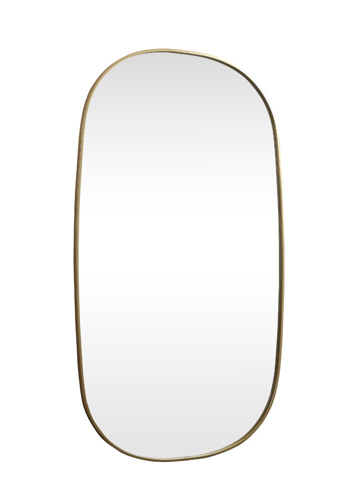 Elegant Furniture & Lighting - Brynn Metal Frame Oval Mirror 36x60 Inch in Brass - MR2B3660BRS veiw 8